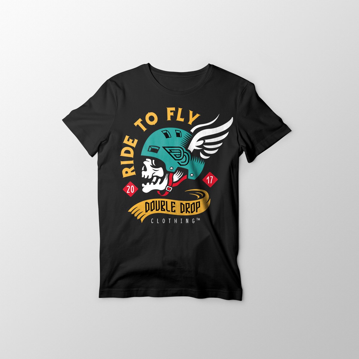 Download Ride to Fly - Women's Black T-Shirt - Double Drop Clothing Ltd